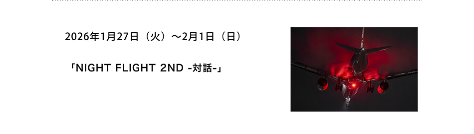 PICTORICO SHOP&GALLERY「NIGHT FLIGHT 2ND -対話-」